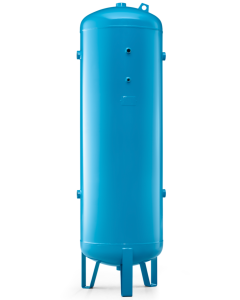 500L Vertical, 11 bar, Compressed Air Receiver, 2" BSP Port Outlets, (Gloss Blue RAL 5015)