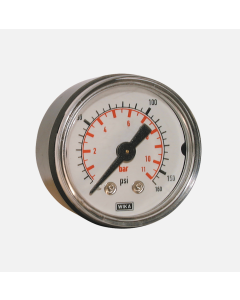 1/8" BSP, 40mm, Rear Entry, Pressure Gauge, 0-160 psi, 0-11 bar, ATG4