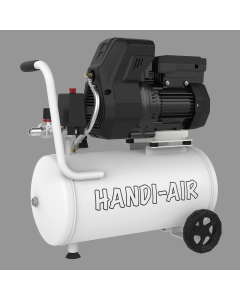 HANDI-AIR-PMX, 1.5Hp/1.1Kw, PM Motor, Variable Speed, 7 CFM, 10 bar, 24L Tank, Oil Free.
