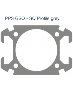 Prevost, 2 x 2m x PPS GSQ - SQ Profile - Grey, PPS GSQ2520
