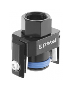 Prevost, 1/2" Straight Aluminium fitting with female cylindrical thread for square profile, PPS SQBFV12