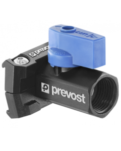 Prevost, 1/2" Tapping flange with valve for square profile, PPS SQBFV12