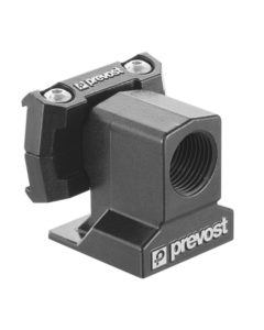 Prevost, 1/2" Tapping flange with double outlet for square profile, PPS SQO9C2512