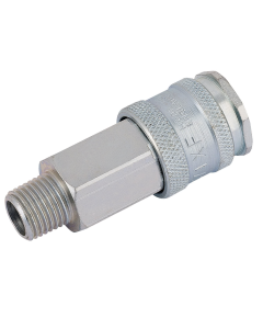 PCL, EURO Style, 1/4" Male Thread, Quick Release Air Coupling, 59.3497OS