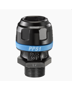 Prevost, 16mm x 3/8" BSP Male Aluminium Nipple Socket, PPS1 MM1617