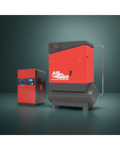 Airwave Vari-Speed, 15kw, Variable Speed, Screw Compressor, 83 cfm, 6-10 Bar, 300L Tank Mounted, Dryer