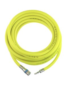 Silicone Free, PCL, Hi-Viz Hose Assembly 20m x 10mm i.d. (3/8"), Vertex Coupling and Adaptor, HA2129HV