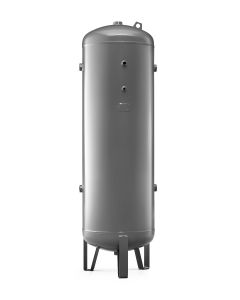 2000L Vertical, 12 bar, Compressed Air Receiver, 2" BSP Port Outlets, (Gloss Grey RAL 7016B)
