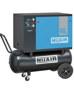 AIRSIL1 B2800B/3CM-100 PORTABLE (13A) 3hp/2.2Kw, 12.5 CFM,10 bar, 100L Tank, Low Noise Level, Oil Lubricated.