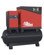 Airwave Eco-Speed, 10hp/7.5Kw, Screw Compressor, 32 CFM, 10 Bar, 350L Tank, Dryer Mounted