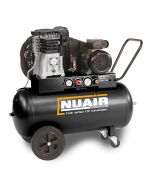 NuAir, NB3800B/100/3M Q-TECH - PORTABLE (13A) 3hp/2.2Kw, 14 CFM,10 bar, 100L Tank, Lower Noise Level, Oil Lubricated.