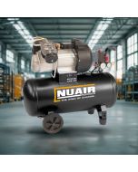 NuAir, NDV/50 CM3, 3hp/2.2Kw, 8 Bar, 12.6 CFM, 8 bar, 50L Tank, Oil Lubricated.